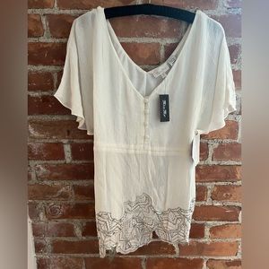 Miss me embellished tie back top brand new